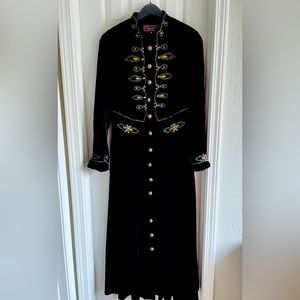 Double-D Ranch Black Velvet Dress